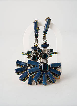 Cercei ornament oxid de zirconiu albastru KONPLOTT femeie