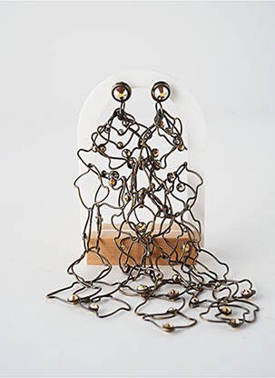 Cercei ornament oxid de zirconiu portocaliu KONPLOTT femme