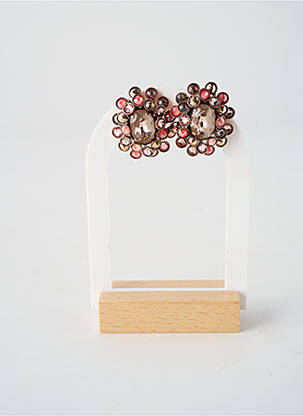 Cercei închidere cu închizătoare tip clips roz KONPLOTT femme