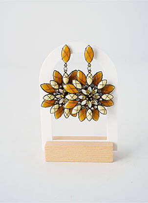 Cercei ornament oxid de zirconiu galben KONPLOTT femme