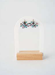 Cercei ornament oxid de zirconiu albastru KONPLOTT femeie