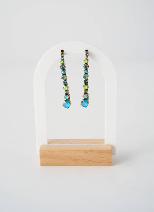 Cercei ornament oxid de zirconiu albastru KONPLOTT femme