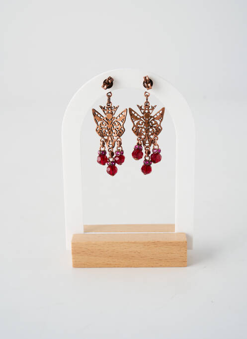 Cercei ornament oxid de zirconiu roz KONPLOTT femme