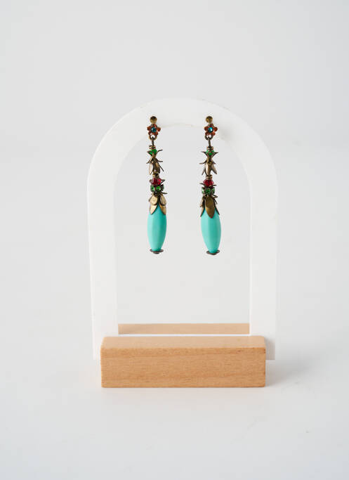 Cercei ornament oxid de zirconiu albastru KONPLOTT femme