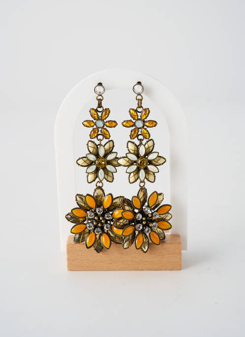 Cercei ornament oxid de zirconiu galben KONPLOTT femme