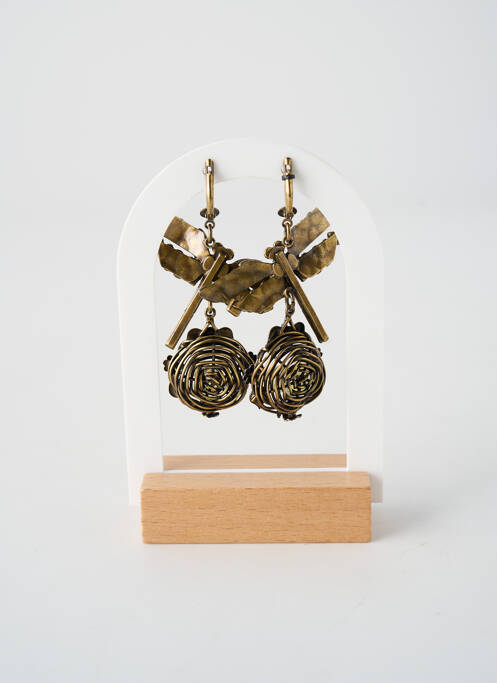 Cercei ornament oxid de zirconiu auriu KONPLOTT femme