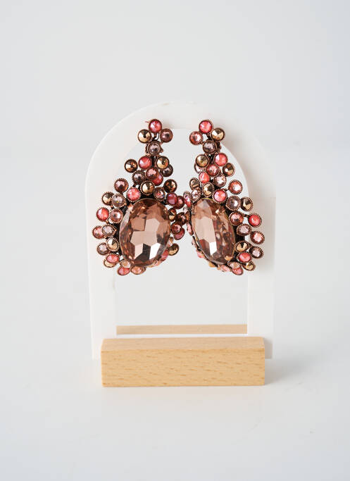 Cercei ornament oxid de zirconiu roz KONPLOTT femme