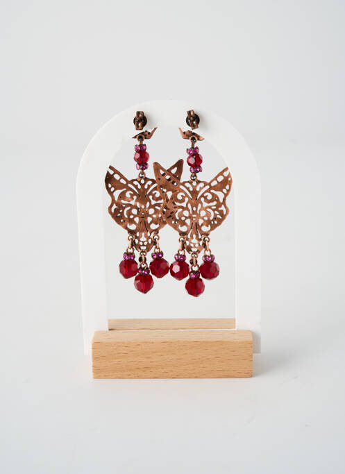 Cercei ornament oxid de zirconiu roz KONPLOTT femme