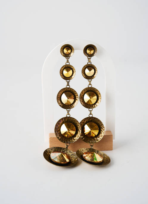 Cercei ornament oxid de zirconiu auriu KONPLOTT femme