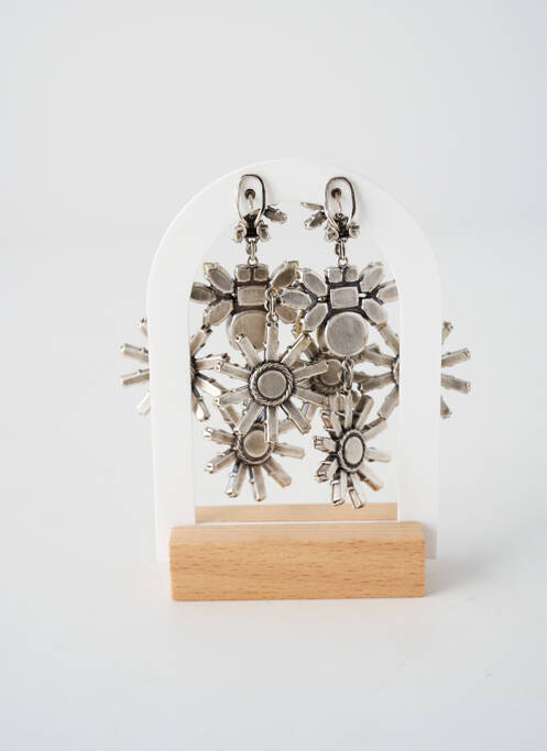 Cercei ornament oxid de zirconiu argintiu KONPLOTT femme