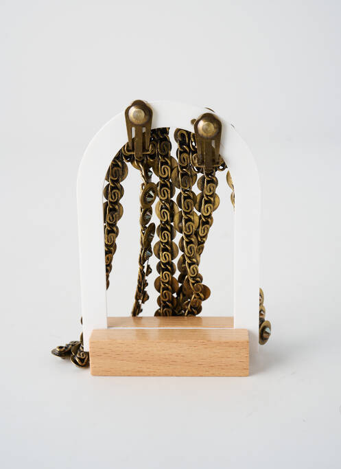 Cercei ornament oxid de zirconiu auriu KONPLOTT femme