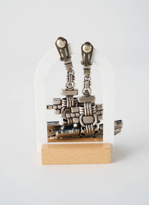 Cercei ornament oxid de zirconiu albastru KONPLOTT femme