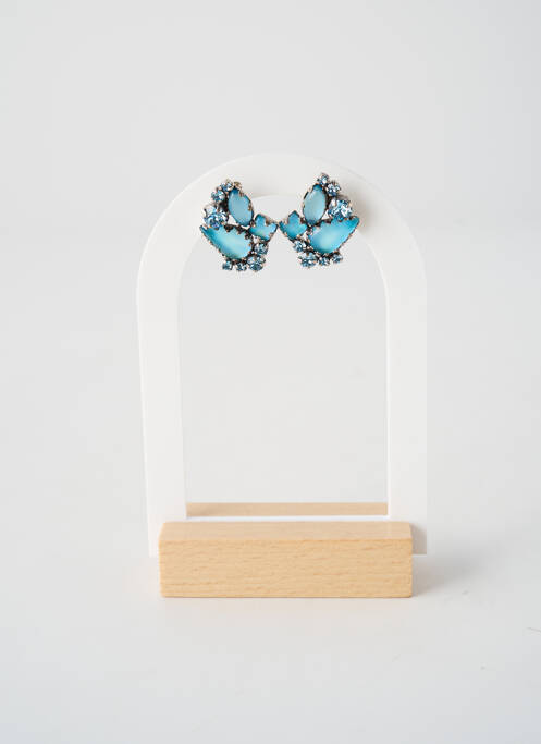 Cercei ornament oxid de zirconiu albastru KONPLOTT femme