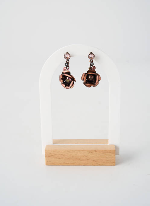 Cercei ornament oxid de zirconiu roz KONPLOTT femme