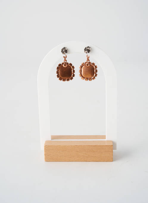 Cercei ornament oxid de zirconiu roz KONPLOTT femme