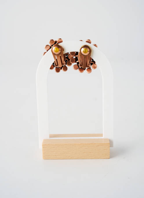 Cercei închidere cu închizătoare tip clips roz KONPLOTT femme