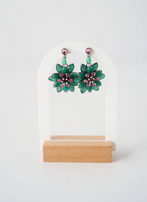 Cercei ornament oxid de zirconiu verde KONPLOTT femme