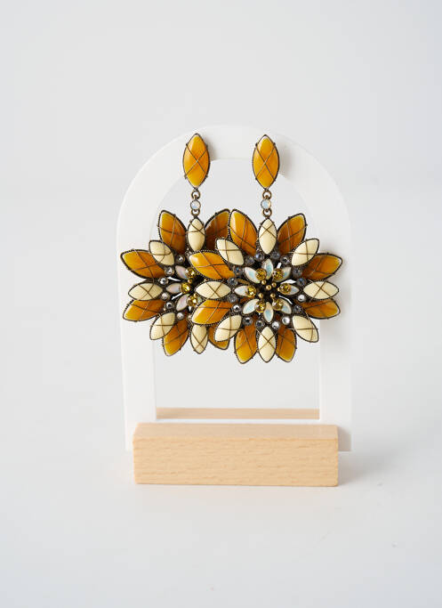 Cercei ornament oxid de zirconiu galben KONPLOTT femme