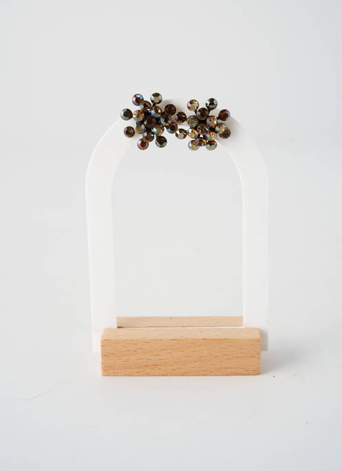 Cercei ornament oxid de zirconiu maro KONPLOTT femme