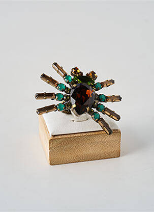 Inel materiale metalice verde KONPLOTT femeie