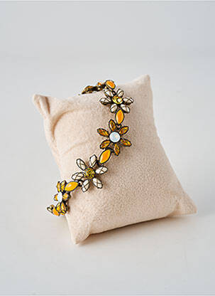 Brățară închidere cu închizătoare tip clips galben KONPLOTT femme