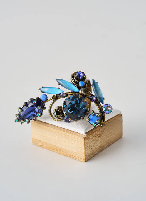 Inel ornament oxid de zirconiu albastru KONPLOTT femme