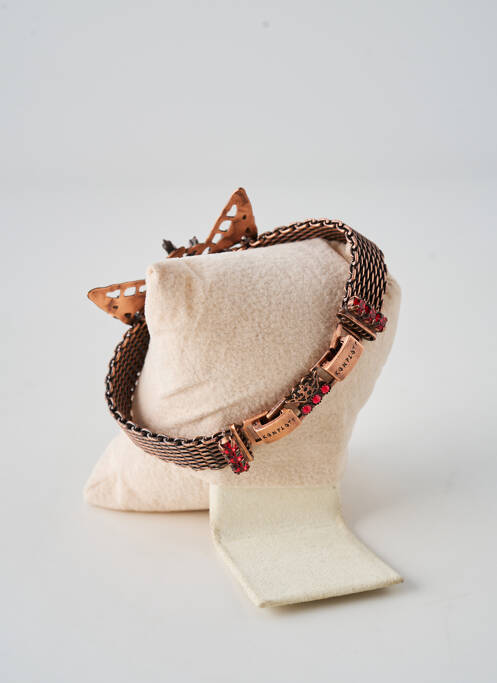 Brățară închidere cu închizătoare tip clips roșu KONPLOTT femme