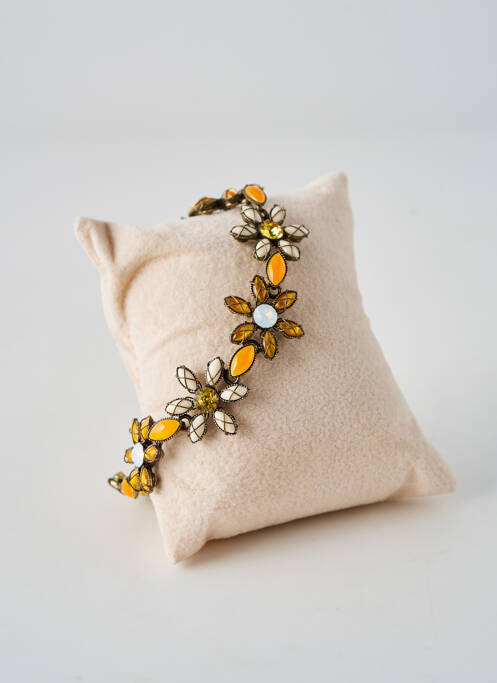 Brățară închidere cu închizătoare tip clips galben KONPLOTT femme