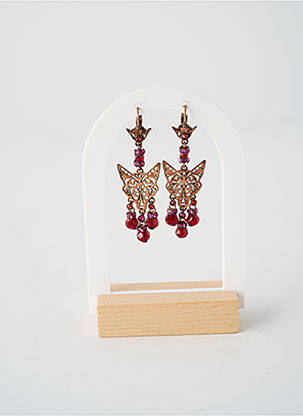 Cercei ornament oxid de zirconiu roz KONPLOTT femeie