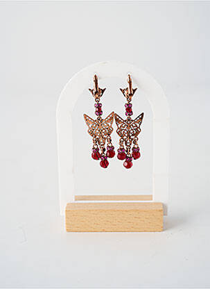 Cercei ornament oxid de zirconiu roz KONPLOTT femeie