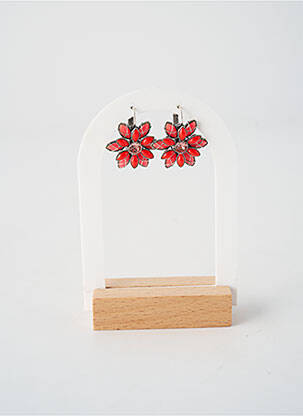 Cercei ornament oxid de zirconiu roșu KONPLOTT femme