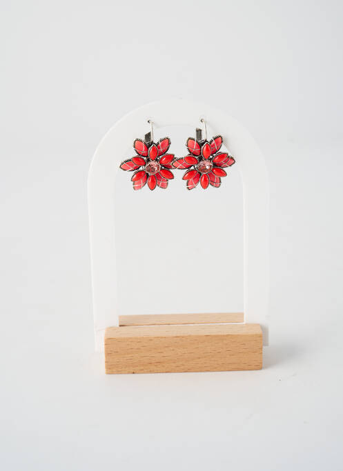 Cercei ornament oxid de zirconiu roșu KONPLOTT femme