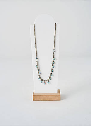 Colier ornament oxid de zirconiu albastru KONPLOTT femme