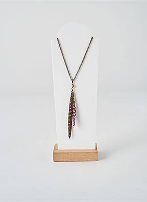Colier ornament oxid de zirconiu roz KONPLOTT femeie