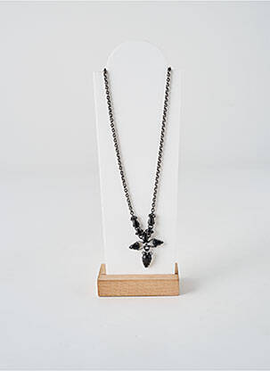 Colier materiale metalice negru KONPLOTT femeie