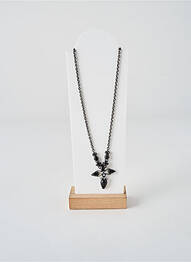 Colier materiale metalice negru KONPLOTT femeie