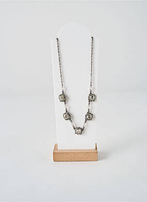 Colier ornament oxid de zirconiu argintiu KONPLOTT femme