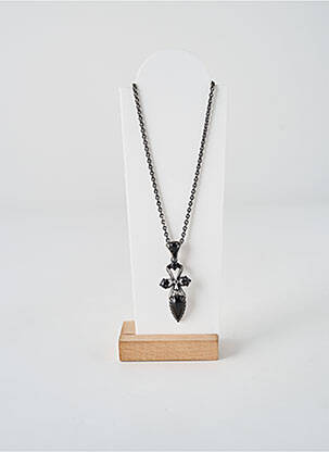 Colier ornament oxid de zirconiu negru KONPLOTT femeie