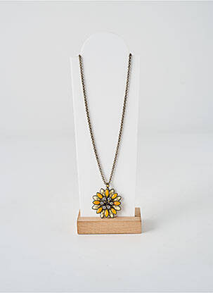 Colier ornament oxid de zirconiu galben KONPLOTT femme