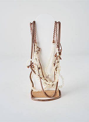 Colier ornament cu mărgele roz KONPLOTT femme