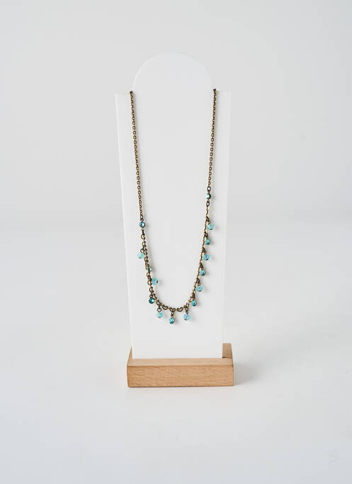 Colier ornament oxid de zirconiu albastru KONPLOTT femme