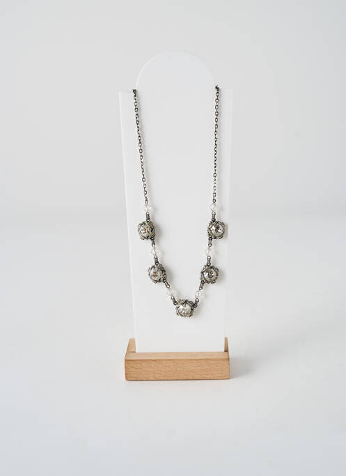 Colier ornament oxid de zirconiu argintiu KONPLOTT femme