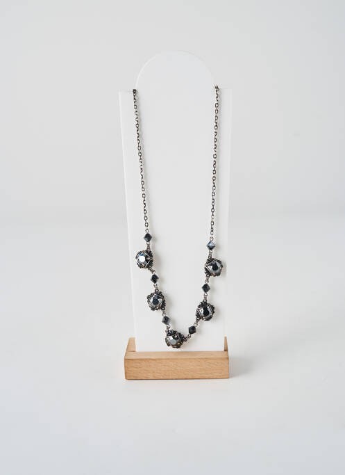 Colier ornament oxid de zirconiu negru KONPLOTT femme