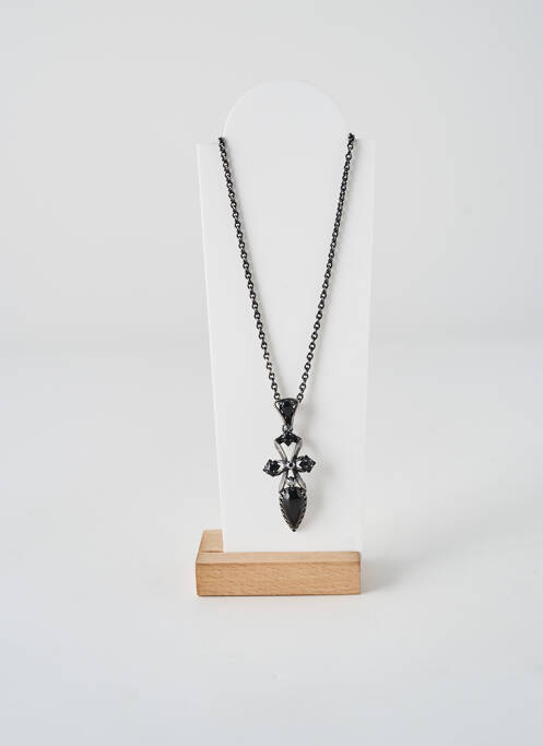 Colier ornament oxid de zirconiu negru KONPLOTT femme