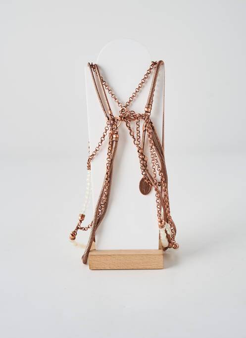 Colier ornament cu mărgele roz KONPLOTT femme