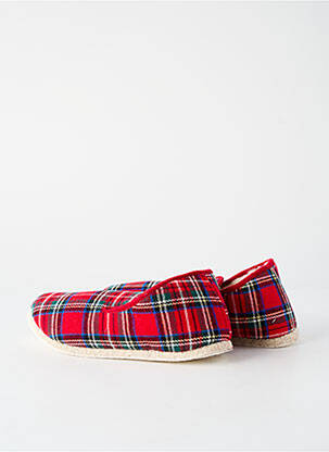 Papuci/pantofi de casă vârf rotund vârf rotund roșu RONDINAUD unisex