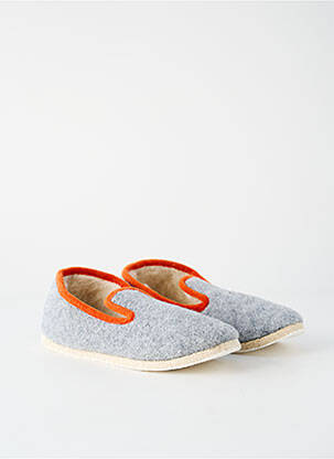 Papuci/pantofi de casă vârf rotund vârf rotund gri RONDINAUD unisex