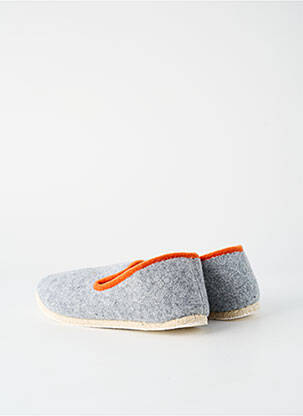 Papuci/pantofi de casă vârf rotund vârf rotund gri RONDINAUD unisex