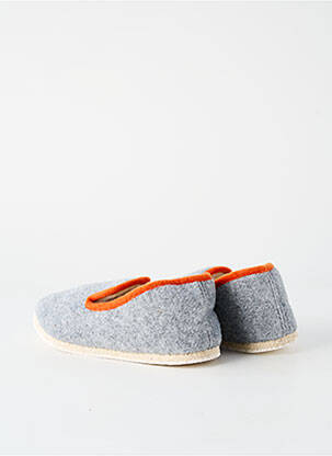 Papuci/pantofi de casă vârf rotund vârf rotund gri RONDINAUD unisex