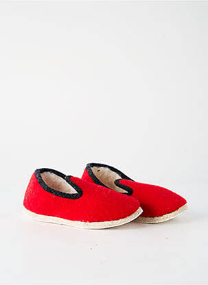 Papuci/pantofi de casă vârf rotund vârf rotund roșu RONDINAUD unisex